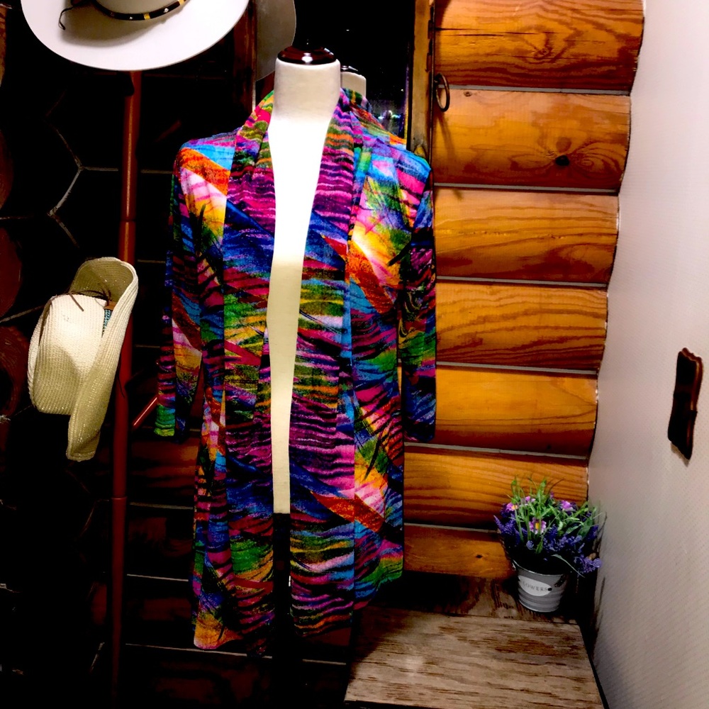 Ladies 3/4 sleeve Cardigan